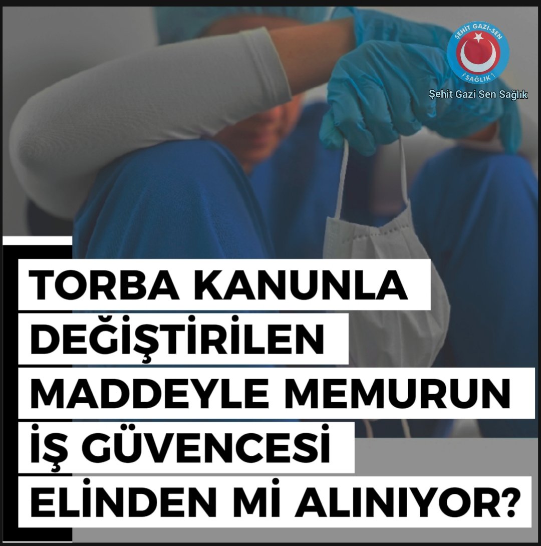 Memurun iş güvencesi elinden mi alınıyor?
Detaylar için sayfamızı ziyaret ediniz 👇 

sehitgazisensaglik.org.tr/blogdetay/memu…