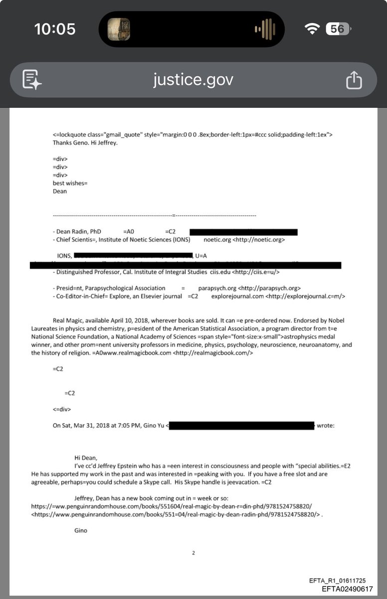 Dean Radin and Epstein were close and Epstein even I guess bent a spoon .