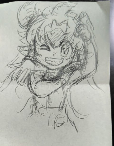 節分=鬼、ということでヲニさんを描きたかったんだけど間に合わなかったのでとりあえずラフだけでも。(職場で休憩時間に走り書きしたやつ) 