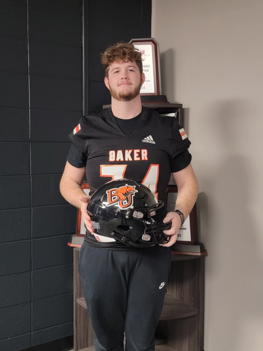 I’m beyond excited to announce that I am 100% ready to continue my football and academic career at Baker University! 🐾📚 Huge thank you to <a href="/CoachMRegalado/">Miguel Regalado</a> for believing in me and giving me this opportunity. Grateful for everyone who’s supported me along the way!!