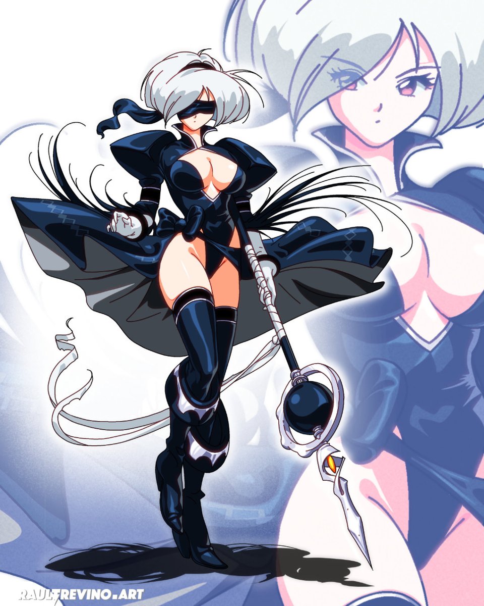 2B reimagined in retro anime style. I made a quick composition and zoomed in on the version without the bandage. A retro anime poster will follow soon. You can find the making-of and early access in my Patreon as rewards. Thanks!

#retroanime #nierautomata #nierautomata2b