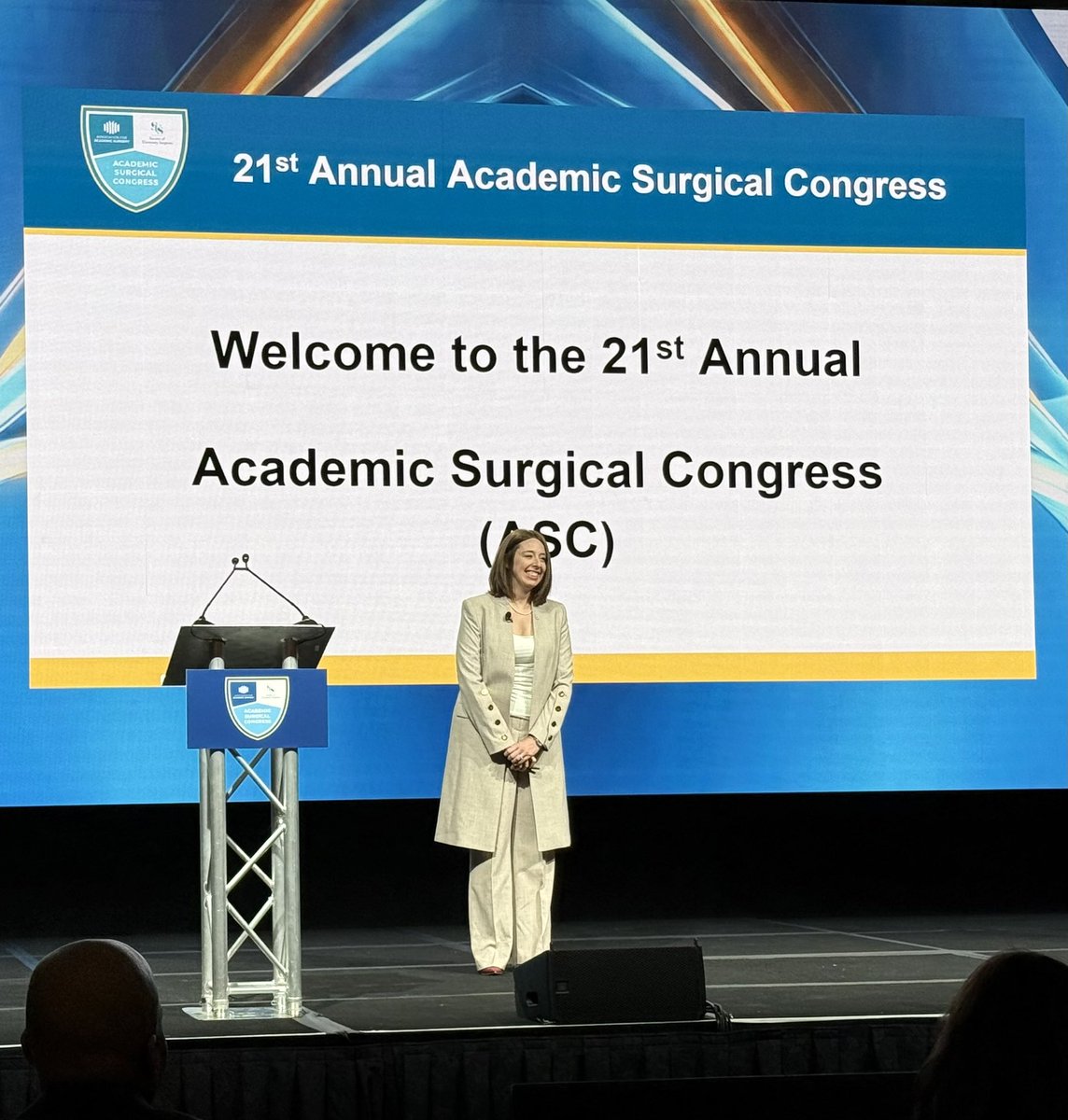 UABSurgery's tweet photo. Beyond an honor to cheer on Dr. Brenessa Lindeman as the president of the Association for Academic Surgery! 

Thank you for your leadership and all that you do for the field! 

#UABatASC206 https://t.co/4o4KBHW1r4