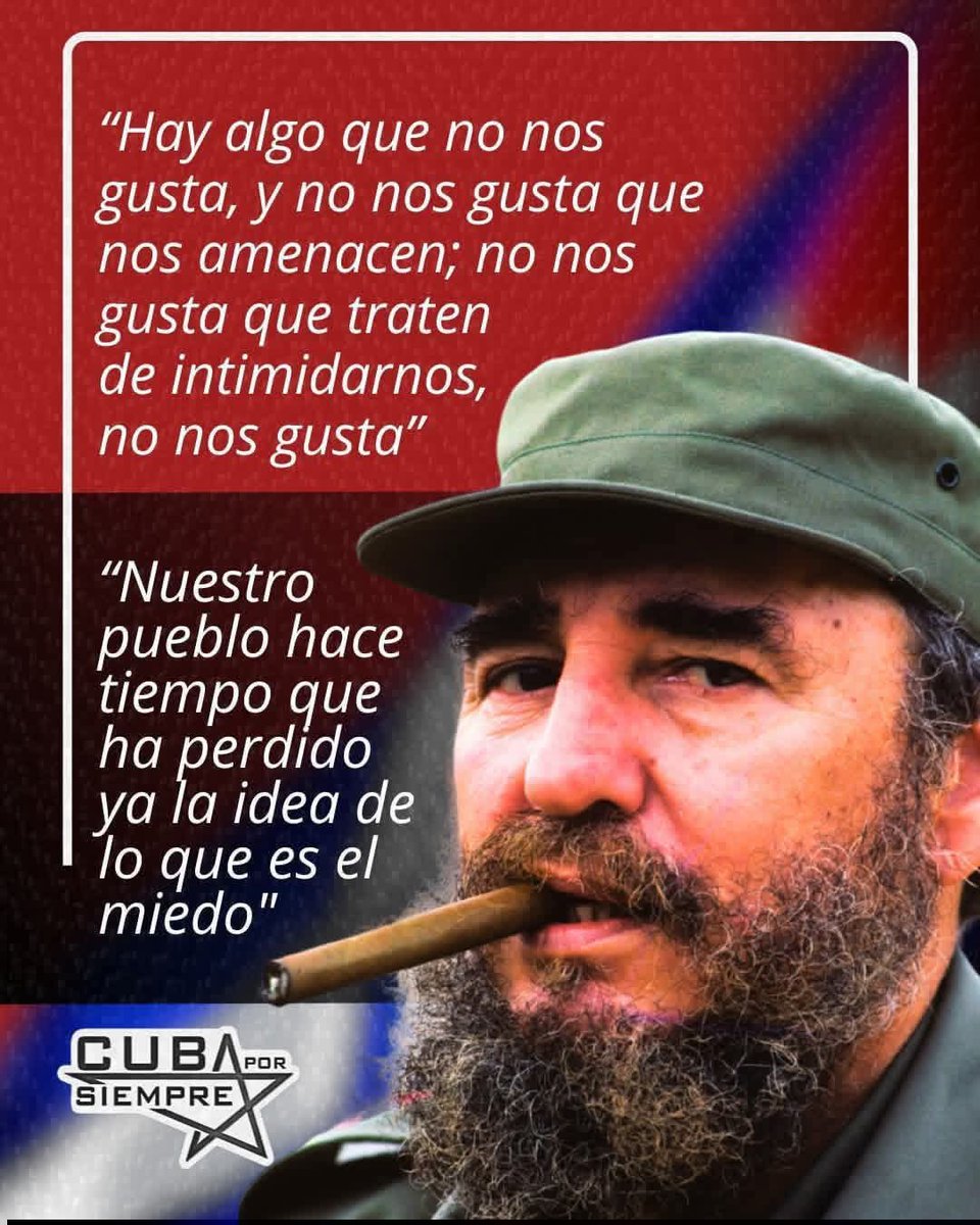 La desicion sigue siendo de Patria o Muerte.
#CubaEstáFirme