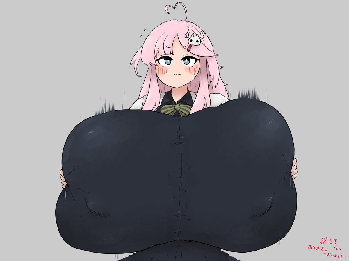 0uCOULyQKf7rBWP's tweet photo. skeb納品しました！
よその子「妖瀬桃香」ちゃんのパイズリ膨乳&amp;射精です！
少ないですが続きもツリーにて、
パイズリ中に膨乳したらそりゃあ…出るよね… https://t.co/TMMML1rcQb