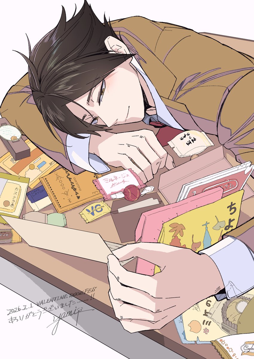 2月1日のオンリーでは
寒い中、皆様ありがとうございました。
お疲れ様でした！当日はたくさんの差し入れやあたたかなお手紙まで頂きほんとに嬉しかったです。

私は自分の気持ちを言葉にすることがあまり得意ではないので
皆様への感謝の気持ちはこの絵にこめて…！
ありがとうございました～！