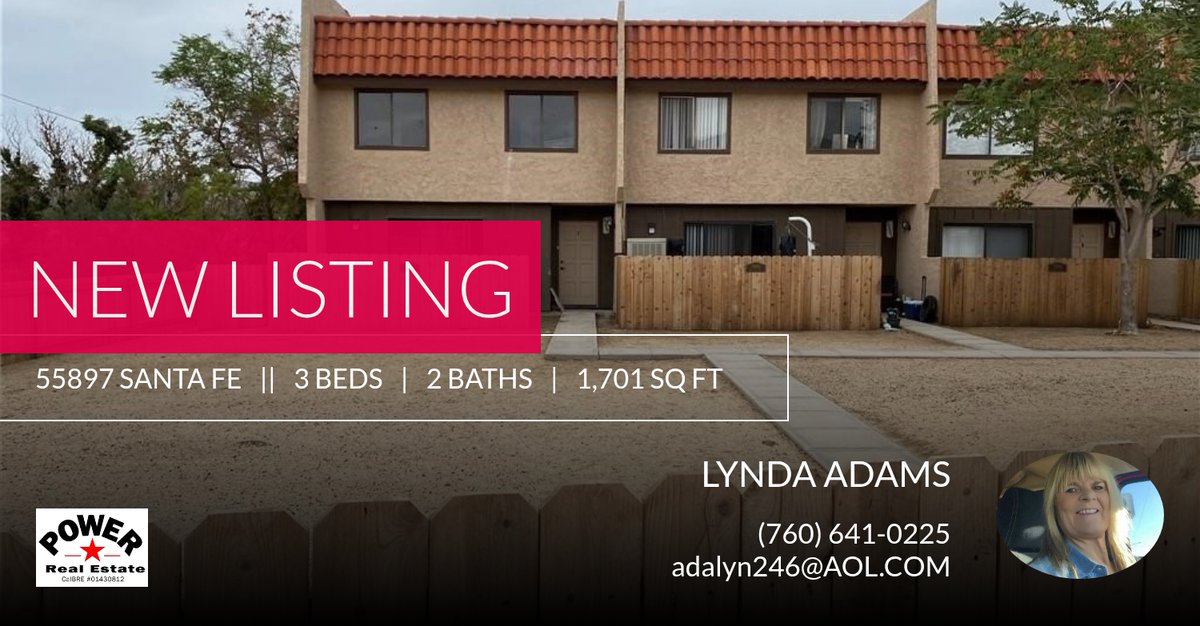 LyndaAdams4's tweet photo. 📍 New Listing 📍 Take a look at this fantastic new property that just hit the market located at 55897 Santa Fe Trl in Yucca Valley. Reach out here or at (760) 641-0225 for more information

Lynda Adams https://t.co/8COhm3QkF0 https://t.co/WeyPG3b6Hn