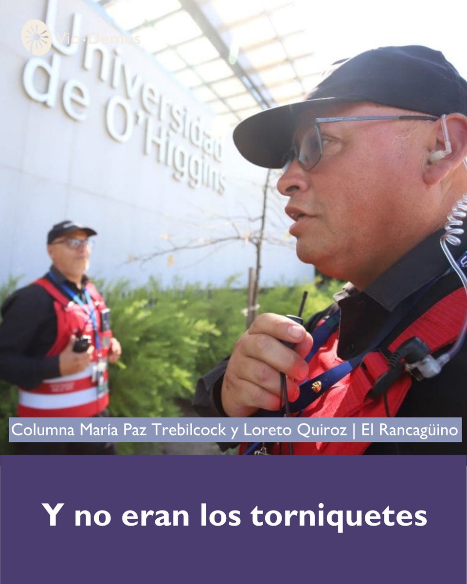 VioDemos_Chile's tweet photo. ✏️En medio de una época marcada por discursos de control, vigilancia y soluciones inmediatas frente a la inseguridad, esta columna publicada en El Rancagüino por las investigadoras @MapiTG y Loreto Quiroz propone detenerse y mirar en otra dirección: https://t.co/78OzGpoWCA https://t.co/VZ2uhofzSV