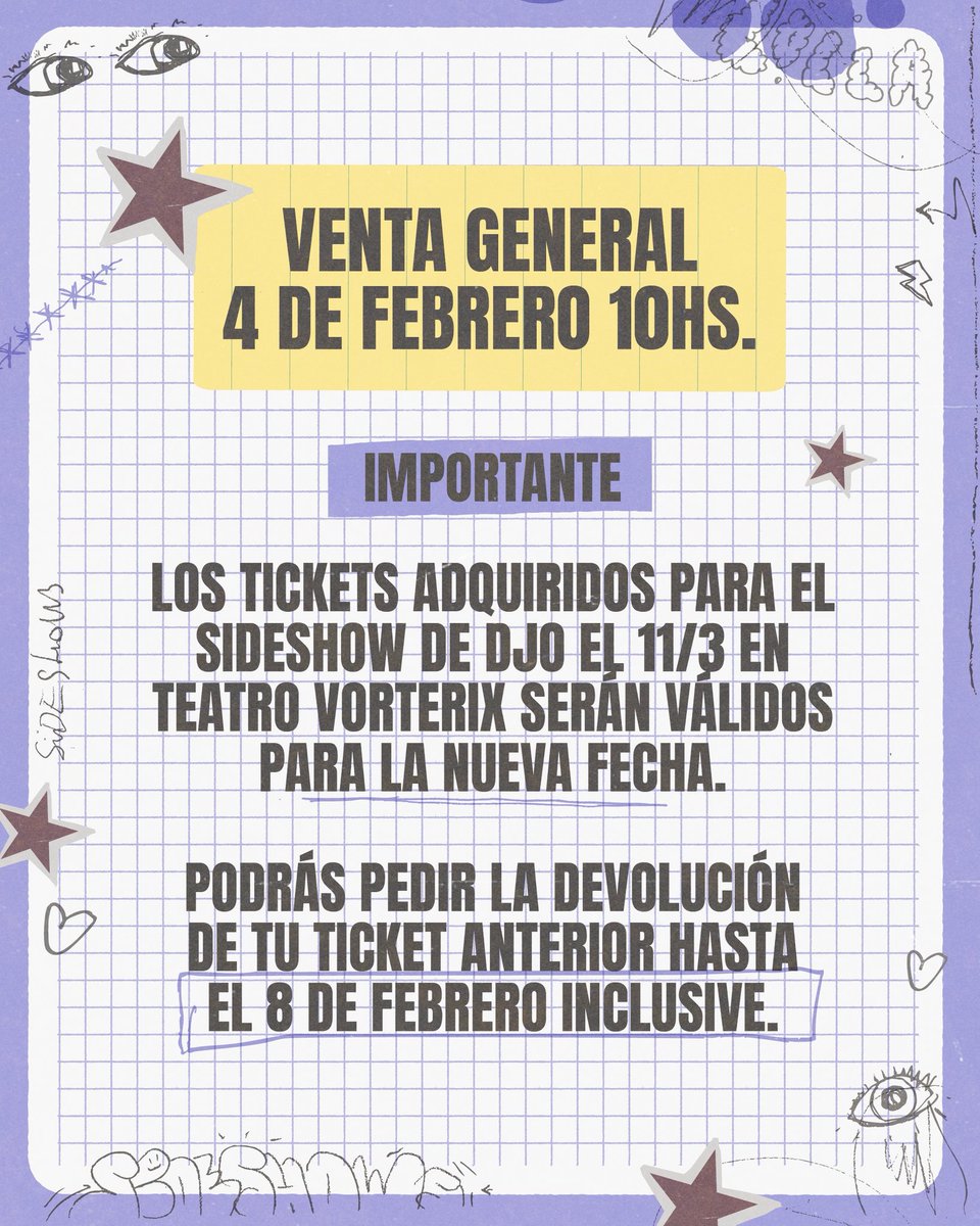 martin_eze0's tweet image. 💥 DJO: CAMBIO DE FECHA Y VENUE

🗓 12 de marzo
📍 C Art Media

🎟 Venta general: miércoles 4 de febrero a las 10hs.
💳 6 cuotas sin interés con Santander AMEX.

🔗 allaccess.com.ar