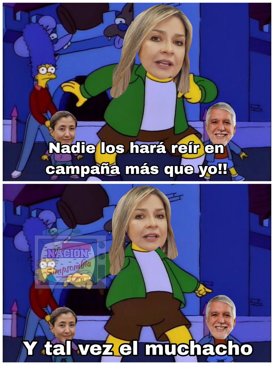 NSimpsombia's tweet photo. Está potente el casting de Sábados felices este año.

#VickyDavika #Peñalosa #Campaña #Elecciones https://t.co/VyHk3FSY8T