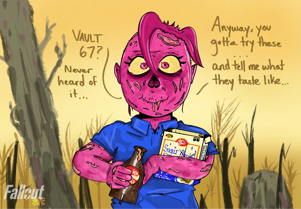 They taste pretty rad! #bonniebykurt #kurt #bykurt #Fallout #ghoul #falloutfanart 🌎