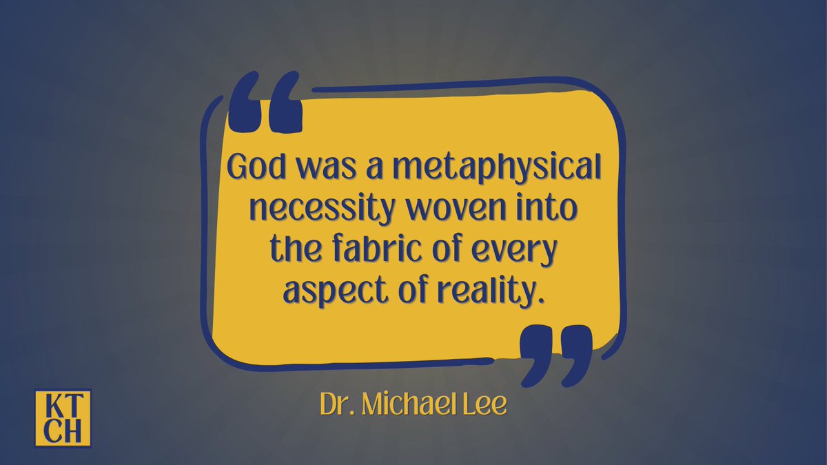 KTCHpodcast's tweet photo. Before modern skepticism reshaped thinking, God was woven into how people understood all of reality. Don't miss our latest episode where Dr. Lee revealed how some of the "great" modern thinkers began to cast doubt on Christian thinking. #ChurchHistory #ModernThinking https://t.co/QL0Y0zDJHq