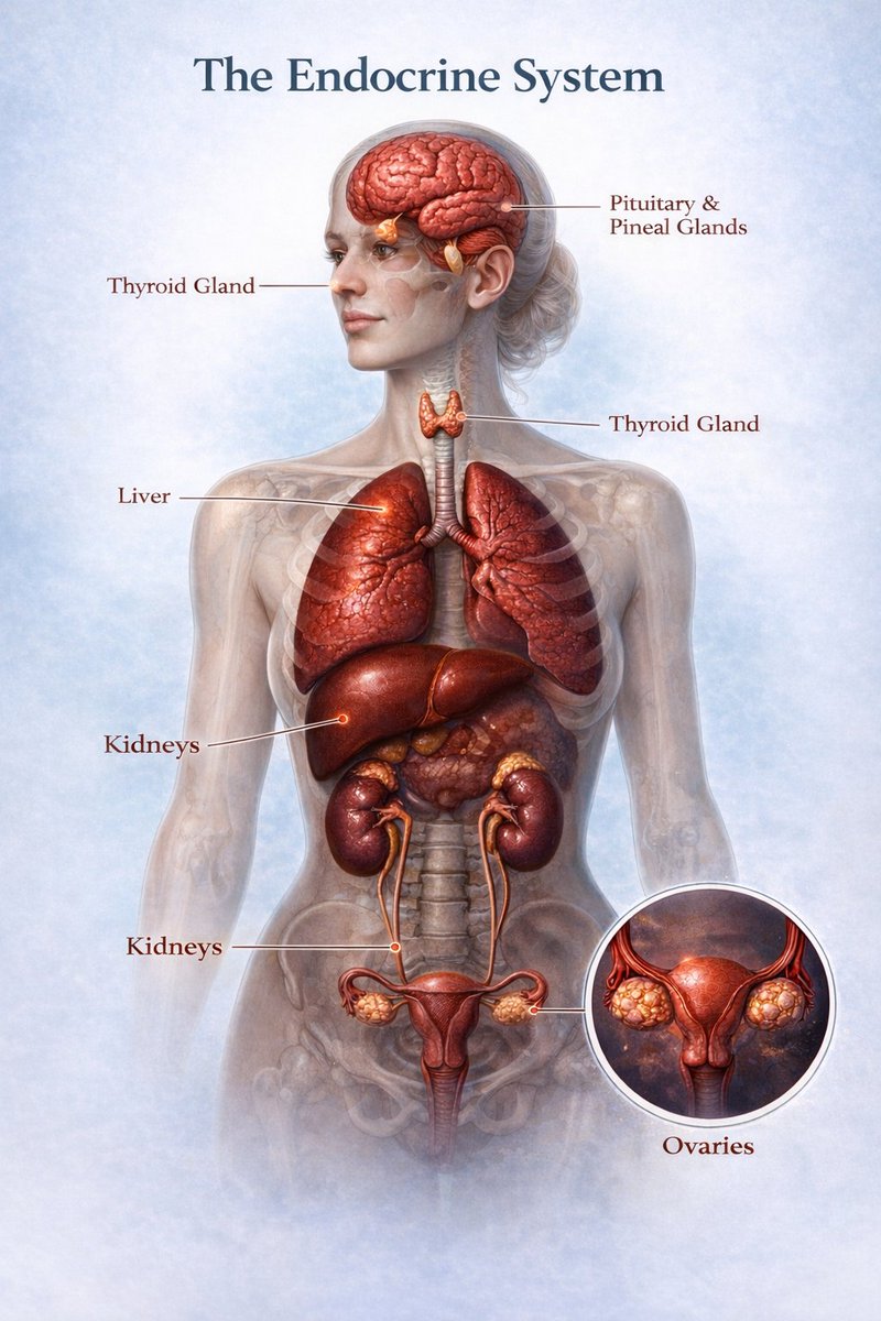 Every female health symptom traces to the same source:

Multi-organ dysfunction.

Not "hormones." Not "stress." Not "aging."

6 critical systems failing together: Creating 30+ symptoms. 

Aging you 2x faster.

One supplement supports all 6:
[BOOKMARK THIS BREAKTHROUGH] 🧵
