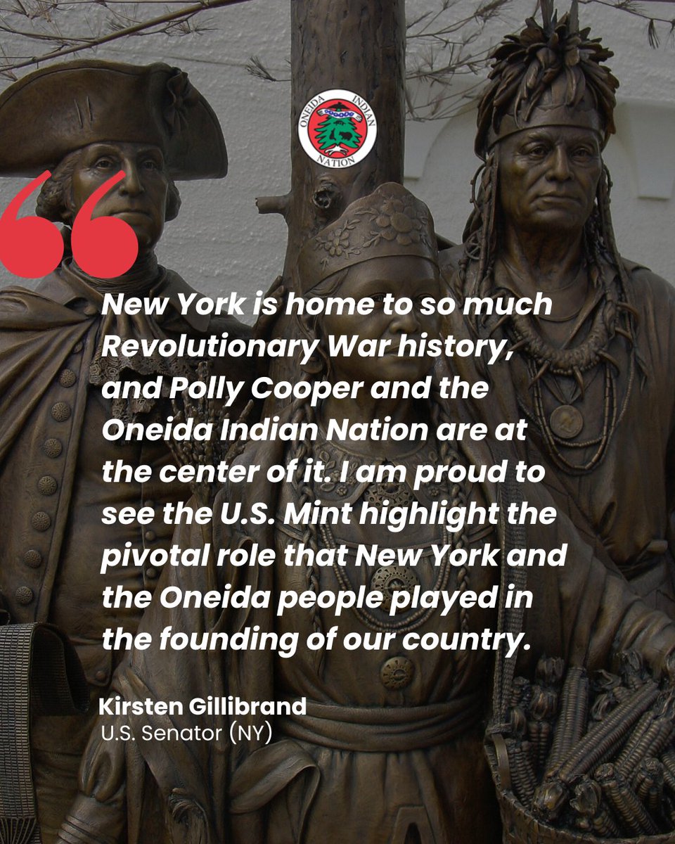 Much of American history and the history of the Oneida Indian Nation takes place in New York. We thank <a href="/SenGillibrand/">Kirsten Gillibrand</a>  for her continued support in highlighting New York's and the Nation's history.

Learn more about Polly Cooper: spr.ly/6010hHeFn