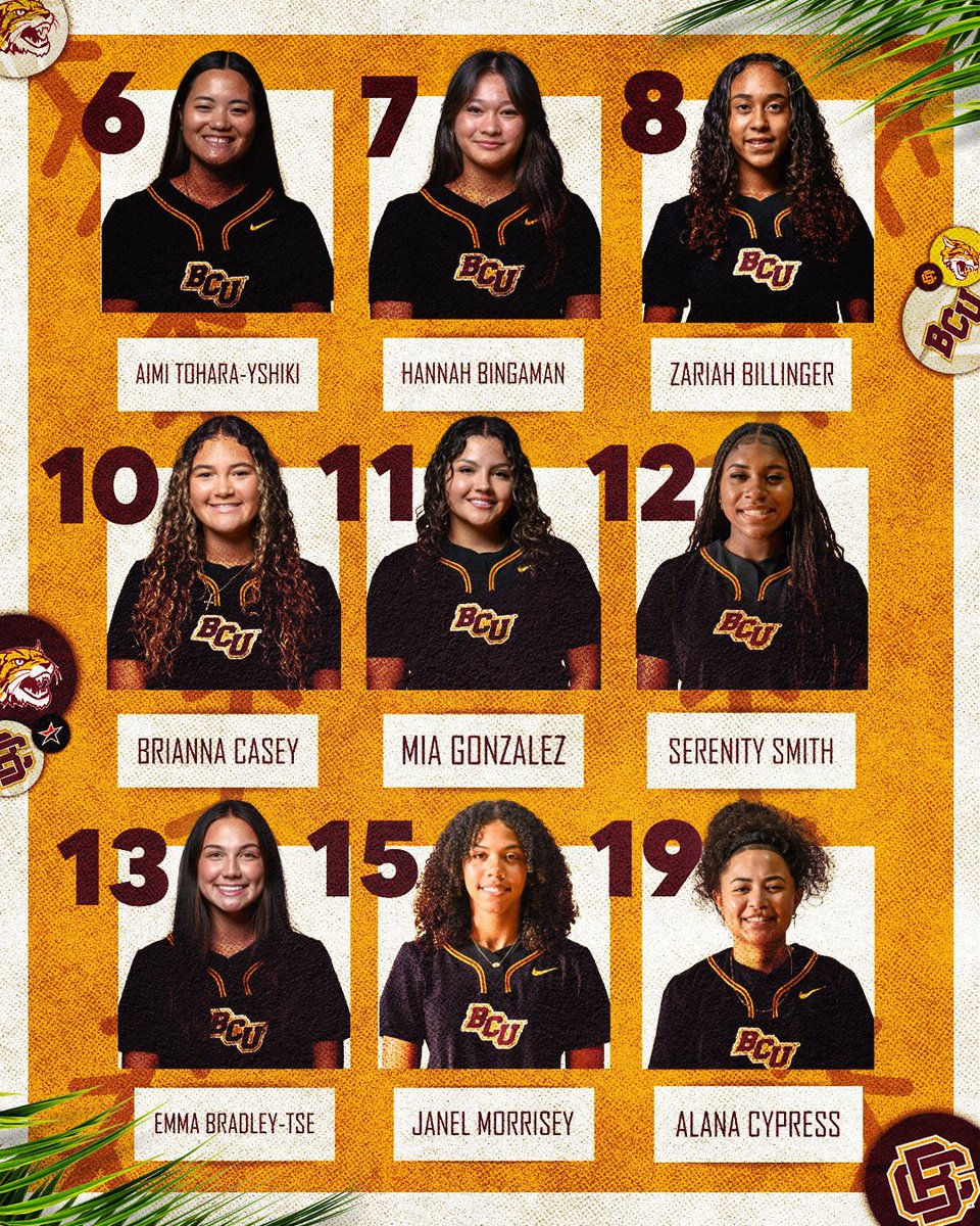 BCUsoftball's tweet photo. Remember their names ✍️

#𝙃𝙖𝙞𝙡𝙒𝙞𝙡𝙙𝙘𝙖𝙩𝙨 | #𝙋𝙧𝙚𝙮𝙏𝙤𝙜𝙚𝙩𝙝𝙚𝙧 https://t.co/jzYeF0mn0F