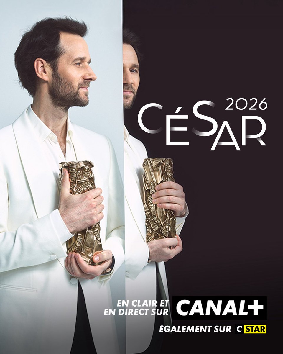 CStar's tweet image. Présidée par Camille Cottin et présentée par Benjamin Lavernhe entouré de nombreux artistes, la 51e Cérémonie des #César se déroulera le jeudi 26 février à 20h30 à l’Olympia, et sera diffusée en clair et en direct sur CANAL+, ainsi que sur CSTAR. À cette occasion, le comédien Jim…