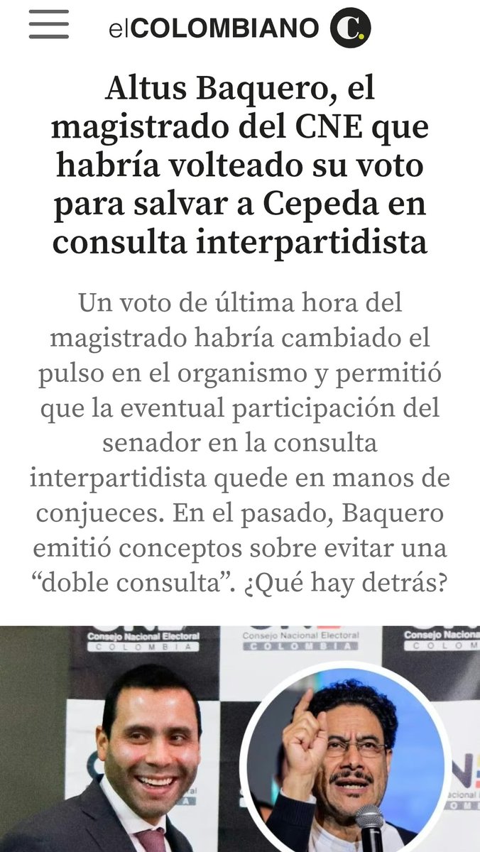 Otro SUCIO, TRAMPOSO Y CORRUPTO petrista, favoreciendo al candidato de las Narcoguerrillas, para que pueda embolsillarse 20.000 millones en reposición de votos. Y como es igual de COBARDE a petro, se fue para la India para NO dar explicaciones.