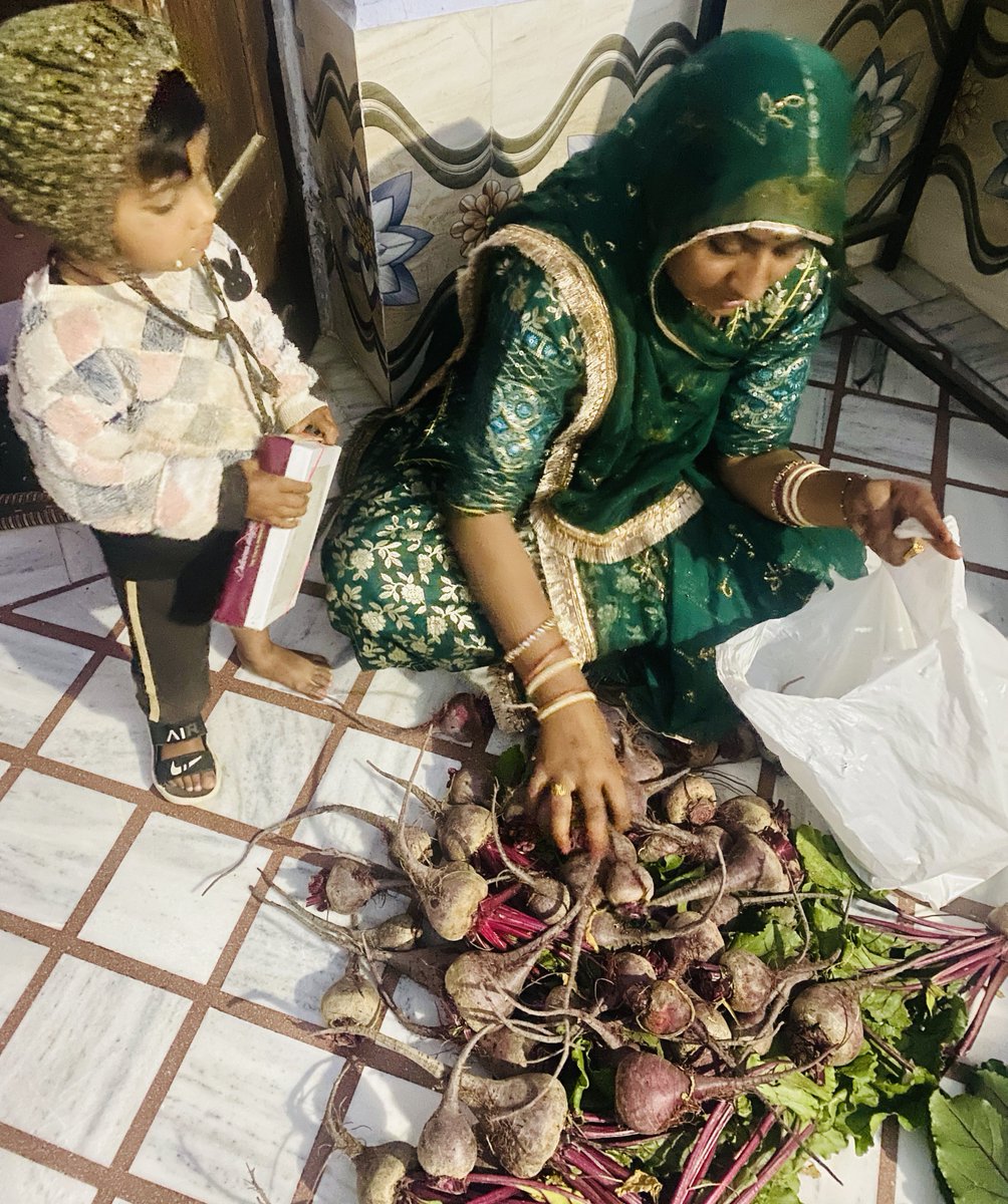 Bhincharpooja's tweet photo. आज आपको एक ऐसे किसान के बारे में बता रही हूँ नाम है Bhopal Bangara जी गाँव सिलारिया जायल नागौर से है ।खेती में नवाचार किया और चुकंदर की जैविक खेती की है अच्छी पैदावार हुई है ।सबसे बड़ी व अच्छी बात है अपनी पूरी फसल असहाय,ग़रीब कैंसर पीड़ितों के लिए निःशुल्क बाँट रहे है ।आज मेरे घर आये और जानकारी दी तो मैंने भी अपना फ़र्ज़ निभाया है अब आप भी फ़र्ज़ निभाना और किसी ग़रीब व असहाय तक चुकंदर पहुँचाने में मदद करें ।🙏🏻🙏🏻
मोबाइल नंबर :-+91 6377-323493 किसी भी प्रकार की जानकारी चाहिए तो संपर्क कर सकते है ।
मैं भी आगे सप्लाई करने लग गई …