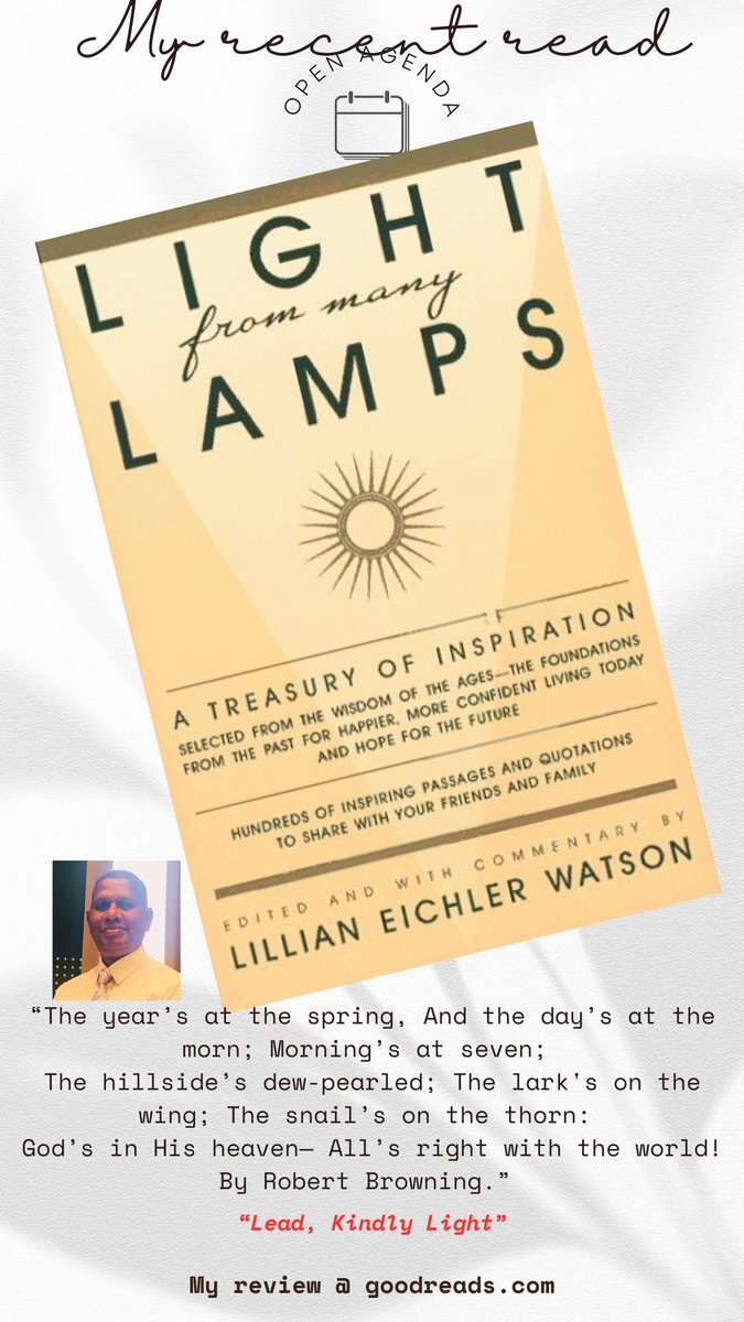 puwasuba's tweet photo. My recent read: "Light from Many Lamps by Lillian Eichler Watson (Editor)"   
#BookReview #lightfrommanylamps #motovation #LivingCulture #wisdom #testament #EternalLove #plato #augistine
  - My review @ https://t.co/dsKoaaANDE                
  - My blog: https://t.co/vFtCh0C2Uk https://t.co/13OFIgeBD7