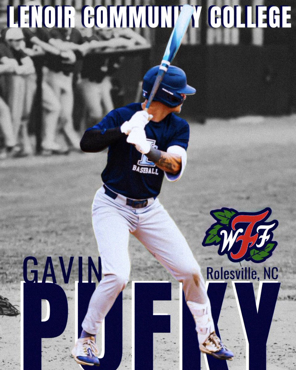 RollFUNGO's tweet photo. Big welcome to Gavin Pufky! 

We are excited to welcome this outfielder from Lenoir CC to our Fungo team this summer! 🔥 #rollfungo #lenoircommunitycollege https://t.co/IDWxvaqwhy