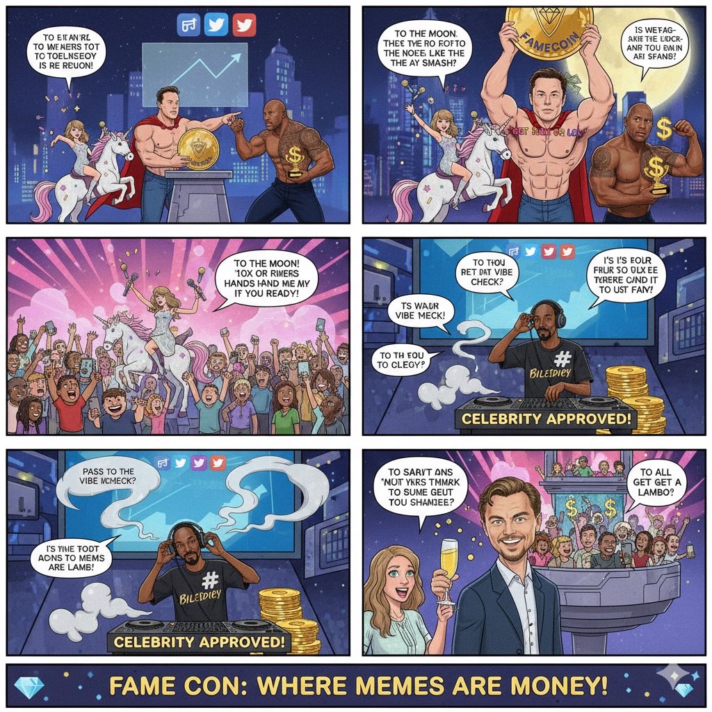 FAMECOIN_1x's tweet photo. Things are getting serious at #FAMECOIN
We aren't just building a coin we're building a digital empire of clout. If you missed the last bull run, don't worry the icons are here to carry you to the finish line. https://t.co/e8Wj3VwiV9