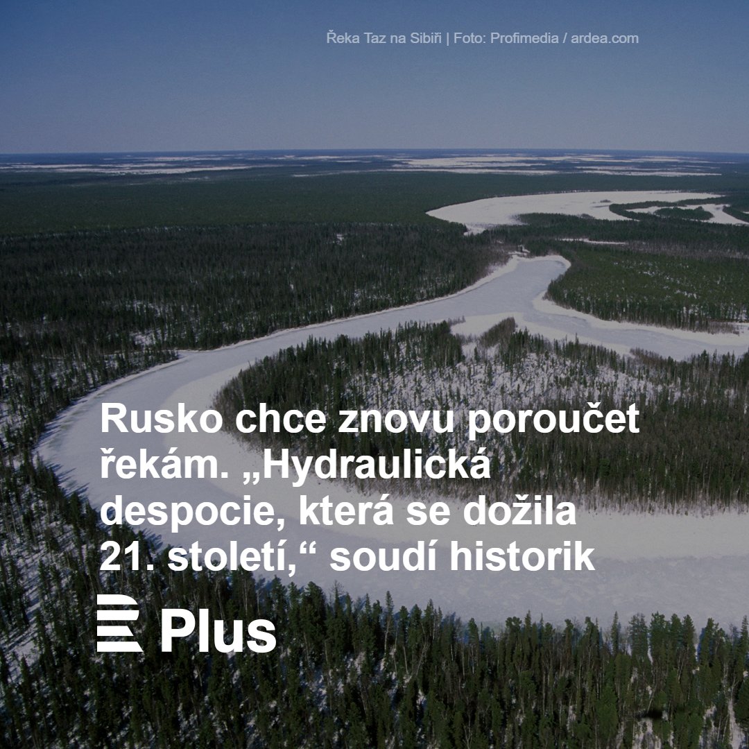 CRoPlus's tweet photo. „Nové obracení řek spíše představuje projekt cílící na posílení domácí hrdosti. Jde vlastně o předstírání, že jednotná a veliká matička Rus je stále schopná zápasit s přírodou a využívat ji,“ soudí historik Petr Hlaváček. 🏞 https://t.co/WGE0RHzl0T #LeonardoPlus @Europaeanus https://t.co/EZKf6aH45H