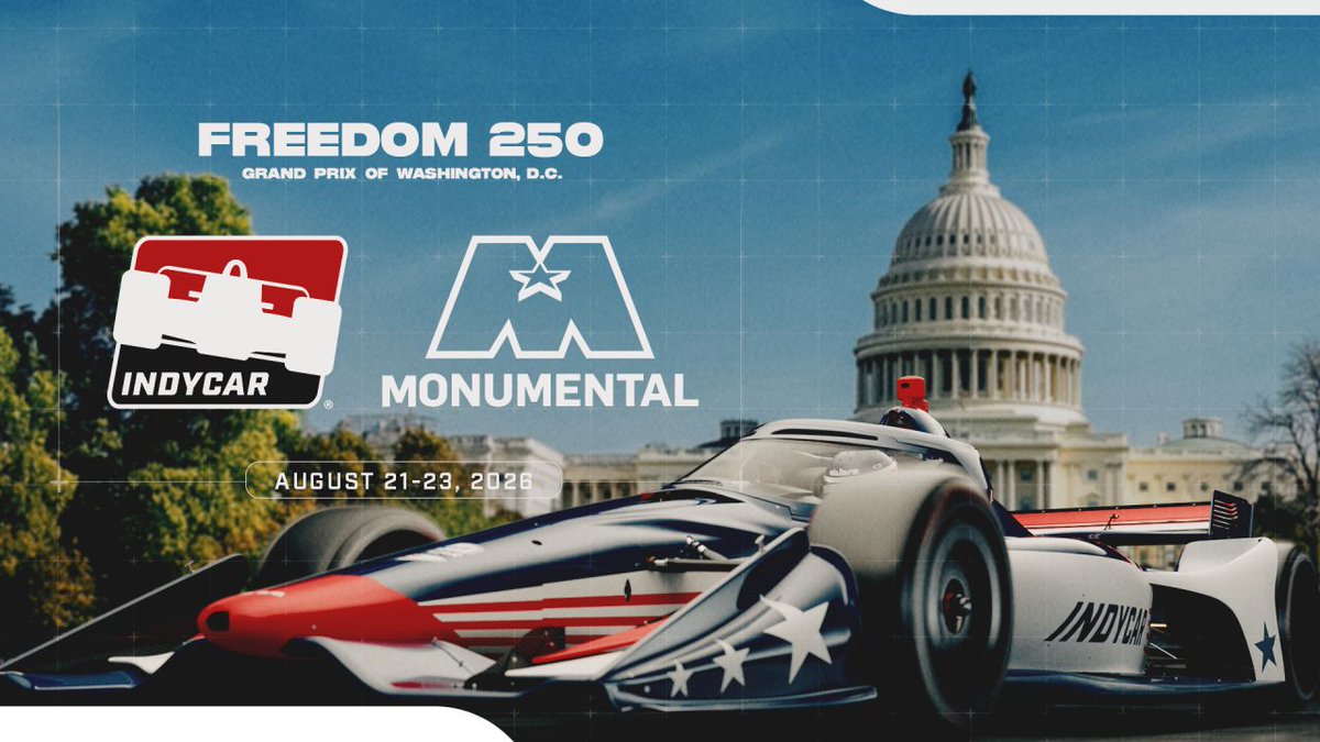 ZacharyLeonsis's tweet photo. This is an exciting day for @MSE. We're partnering with @IndyCar on the Freedom 250 Grand Prix of Washington, D.C.—bringing one of the most legendary races on earth to the National Mall.

For the first time ever, high-speed motorsport will roar through Washington, D.C., transforming an iconic global stage into a world-class race circuit. Admission is free to the public, inviting fans from everywhere to witness this unprecedented moment.

As America celebrates its 250th birthday, this landmark event blends speed, sport, and history like never before. Monumental Sports & Entertainment is proud to serve as the Official Marketing, Sponsorships, and Corporate Hospitality sales agency for this historic weekend, elevating every moment of the fan experience.

This isn’t just a race. It’s history in motion—live, loud, and unmistakably D.C.

https://t.co/01RJCDrq85