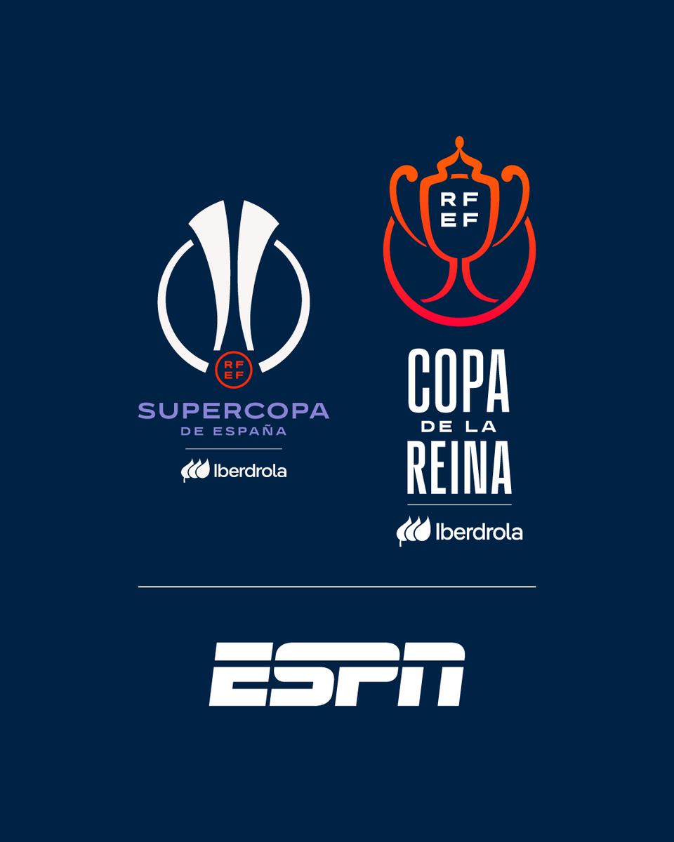 rfef's tweet photo. 🌎 ¡La #CopaDeLaReinaIberdrola y la #SupercopaIberdrola se internacionalizan!

🤝 @ESPN se hace con los derechos para el continente americano.

ℹ️ https://t.co/e6mrON2cHd

#FutFemRFEF https://t.co/l9JWRemqwZ