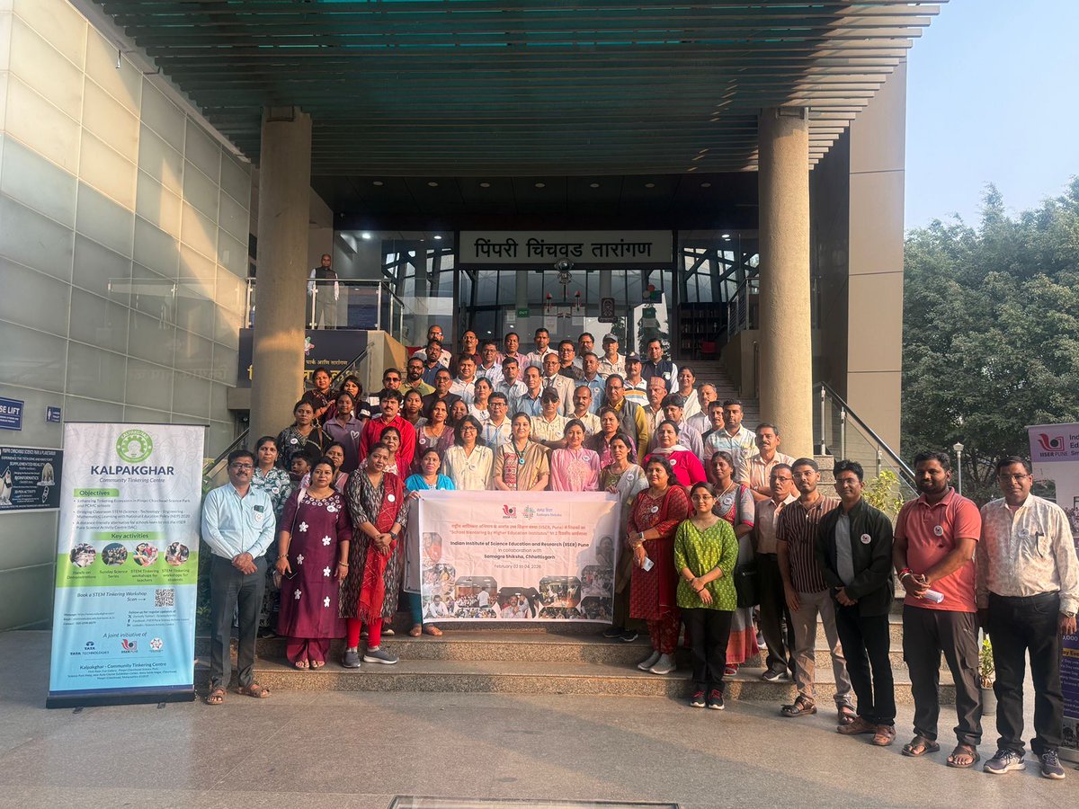 ScienceActivity's tweet image. We warmly welcomed secondary school teachers (#Batch2) from @SamagraShiksha @cgsamagra #Chhattisgarh to @IISERPune.
The participants interacted with our #Director, Prof. Sunil Bhagwat &amp;amp; engaged in meaningful dialogue on school education, teaching practices &amp;amp; learning processes.