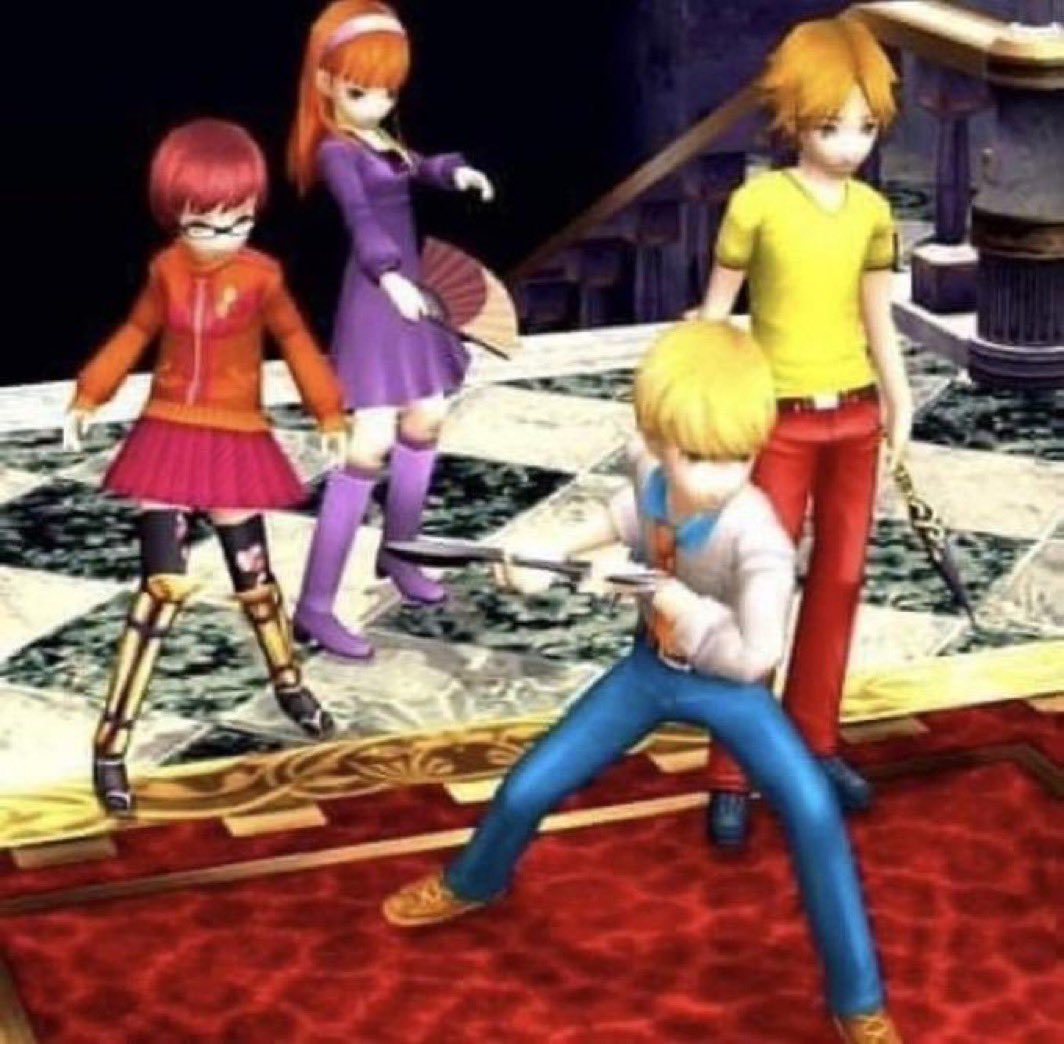i will forever mourn the mystery inc costumes mod for p4