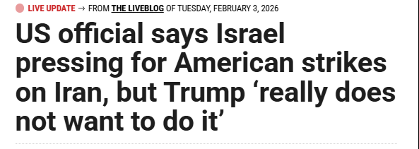 "It’s really the Israelis who want a strike. The president is just not there.”

Why should the United States attack Iran to advance Israel's regional agenda?

Israel is a strategic liability—arguably the greatest liability the US currently shoulders abroad.