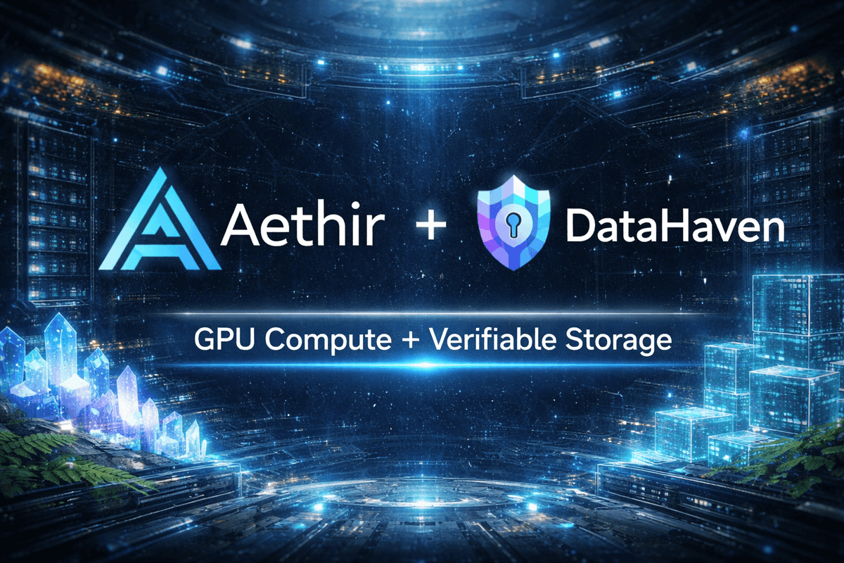 iamShamins's tweet photo. AI builders need two critical resources to thrive: GPU compute and verifiable storage. Together, @aethircloud and @DataHaven_xyz deliver a complete AI stack — power for models, security for data. Think of it as speed + trust, combined for limitless innovation. 🔥💾⚡ https://t.co/fujFVrApSI