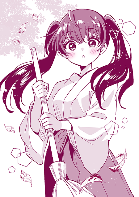 【 #ひらかわあや 先生がバックステージを更新！】

🌸今週は…巫女姿の桜!🌸
今週の #少年サンデー 10号について、先生からのメッセージ&amp;イラストはこちらからどうぞ!!
⬇️
websunday.net/author/671/
#帝乃三姉妹は案外チョロい。 #帝乃三姉妹 <a href="/color_hrkw/">ひらかわあや＠帝乃アニメ配信中＆17巻12/18</a>