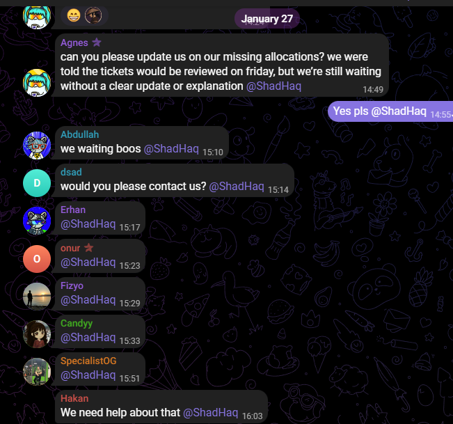 cryptoworlldz's tweet photo. I want to explain in detail why I have been tweeting since the @SentientAGI airdrop and why I have been filling your timeline(sorry) with this issue @hstyagi @sandeepnailwal @abhishek095 @shad_haq_ @vivekkolli @namyura_ @0xsachi @Anitahityou @oleg_golev @qzxcle 

1) Discord role distributions became unbalanced in the last period and in the November distribution a regional limitation was introduced for the first time. ONLY the TURKISH community was affected by this decision. Fourteen people from the Turkish community earned the right to receive the role but could not get it only because of this regional limit. No matter how much effort we put in, we were punished just because we were in the Turkish community
After our objections the decision was changed and the announcement below was made 👇

2) After this announcement our roles were given and we were told that we would receive the reward according to our new role. Sentient postponed the TGE during this time but we kept producing content and supporting the project

3) On the airdrop day we saw that the rewards were calculated according to the old role, not the new one. I didn't think this was intentional because I never believed the Sentient team would act in bad faith. Just like in the role distribution we objected again. A new struggle started. Nobody outside the Turkish community experienced this, only these 14 people

4) We could not get any response from the team. Thanks to the Turkish moderator @scalpkripto communication was established and we were told this was a bug. We were asked to open a ticket on Discord. I opened the ticket and did not receive a single reply for days. 
Should I beg more? @shad_haq_ 👇

5) During this period I wrote to Shad many times. There is no chance he did not see it but I am still ignored. He replied to some friends and only asked for X address and wallet. I already sent these, could this be the reason? maybe. Could this be the reason I waited 14 days without an answer? NEVER

6) The only person I could communicate with in the whole process was @qzxcle  and I thank him. Even though I felt a bit relieved after talking to him, still not getting a clear answer doesn't fit the web3 spirit or the principles of Sentient

7) As a community we tried every way. We can't reach any team member. Our goal was never to harm the project, on the contrary we always tried to protect it from the beginning. At every step we thought about the interests of $SENT. We were careful not to act emotionally. Now we feel helpless 

8) Even though the team accepted the mistake there has been no single response for 12 days. Do you know the saddest part? If we were KOLs, we would never experience this. They would definitely have reached out to us directly. I'm used to seeing this behavior in other projects but I expected Sentient to be different and I don't want to experience this here. The vision of Sentient is built on transparency and justice.
For example thousands of people worked for months to build the Sentient community and a strong community was created. Despite this I give only a 0.01% chance that this text will be read by the team. We are like invisible👻

We don't ask for anything extra. We only want the reward of the role that was officially given and normal communication. In an open source project this isn't a request, it is something that should already exist. 
Please let something change now