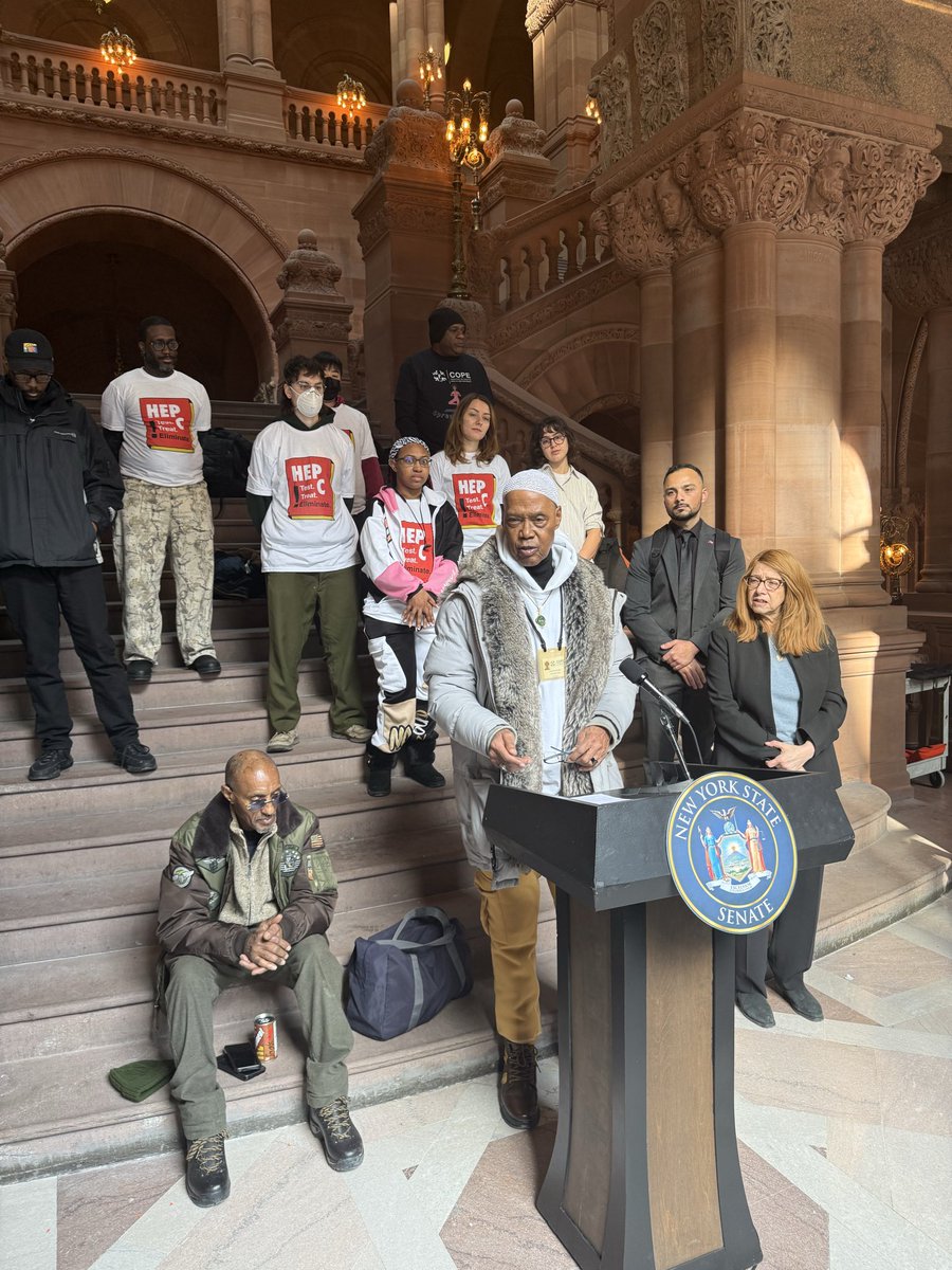 We are up in Albany demanding we invest in eliminating #HepC in New York!