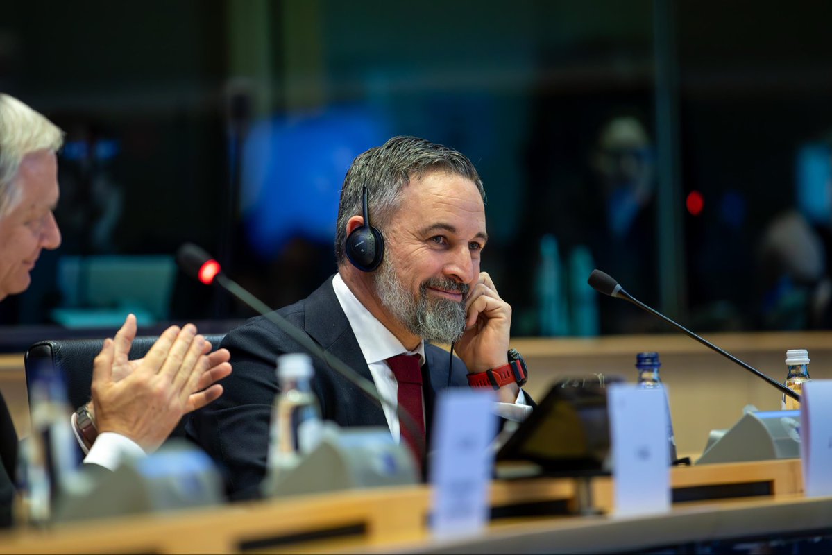 PatriotsEP's tweet image. Patriots Group Meeting with special guests President of Chile @joseantoniokast 🇨🇱 and President of Vox @Santi_ABASCAL 🇪🇸 #Patriots