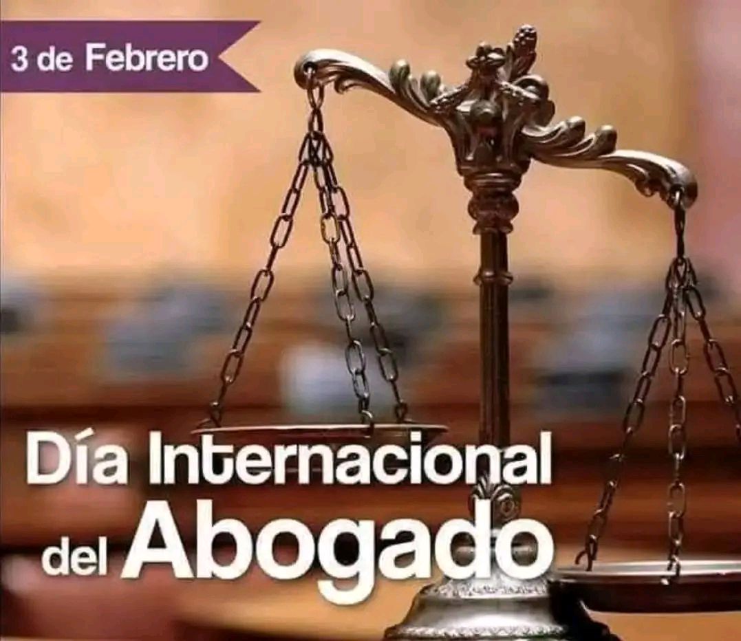 zelcomsa's tweet photo. Hoy,  3 de febrero, se conmemora el Día Internacional del Abogado, una fecha  para reconocer la noble labor de quienes se dedican a la defensa del  derecho y la justicia.📷 https://t.co/tjAQQmb6o1
