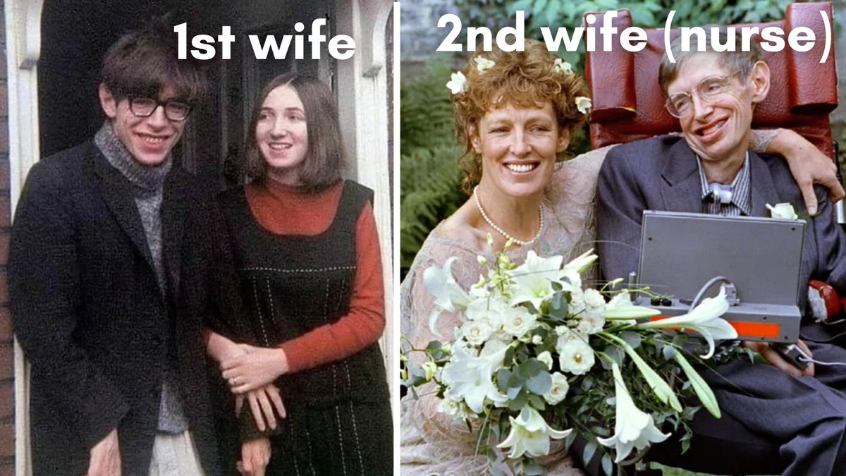 LogKa11's tweet image. Stephen Hawking cheated on his wife with a nurse after his wife had supported and cared for him for 30 years. The nurse was also the wife of the man who created his speaking device.

That guy was never a good person.