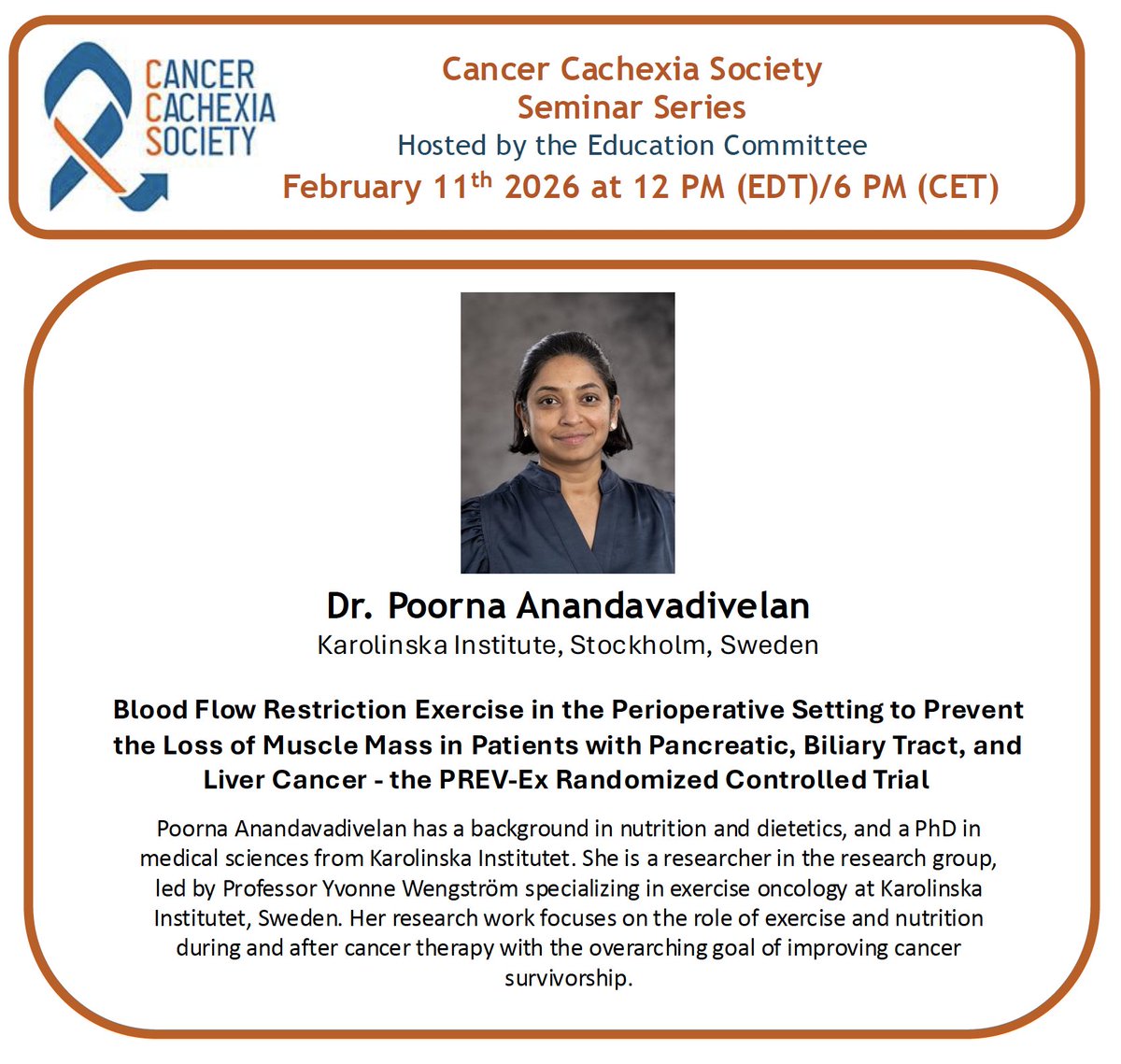 Cancer Cachexia Society tweet media