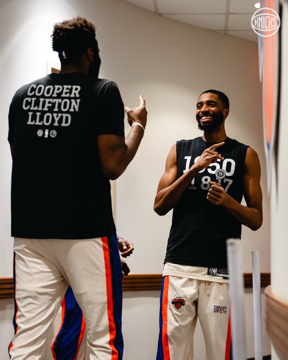 smile. your knicks play basketball today.