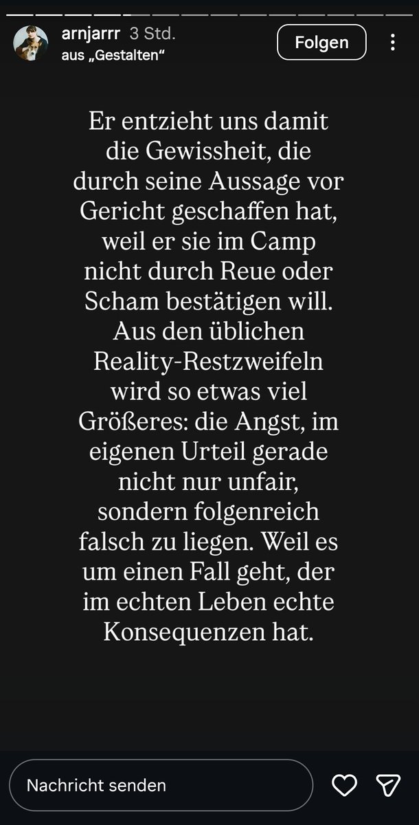 Weswegen einem dieses harmlose Leicht-Entertainment-Format "Dschunglecamp" diesmal Kummer macht:

#ibes2026
#ibes
Via <a href="/aruetzel/">Anja Rützel</a>