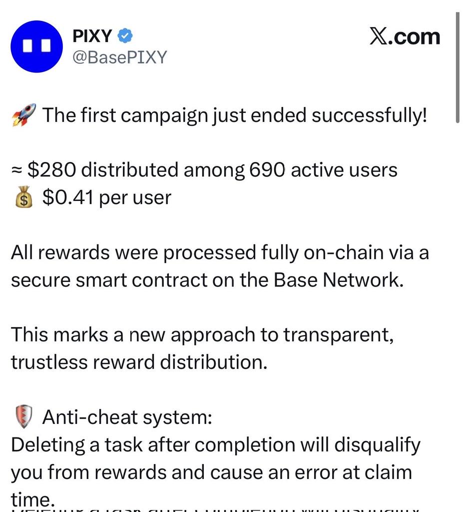 After Zama cooked for CT
Pixy cooked CT 😅😅😅
$0.41 to 690 lucky people 

This one na giveaway 

Web3 did 😅
