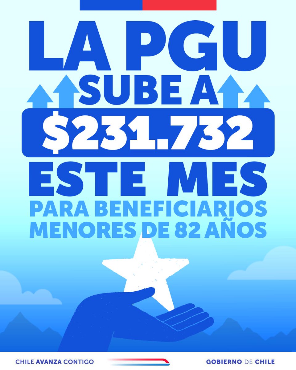 🧓🏻👨🏻‍🦳 Si eres pensionado de menos de 82 años, este mes sube tu Pensión Garantizada Universal. De acuerdo al reajuste por IPC de 3,45% entre enero y diciembre de 2025, la PGU aumentó de $224.004 a $231.732 desde el 1 de febrero. La Reforma de Pensiones es una realidad que ha