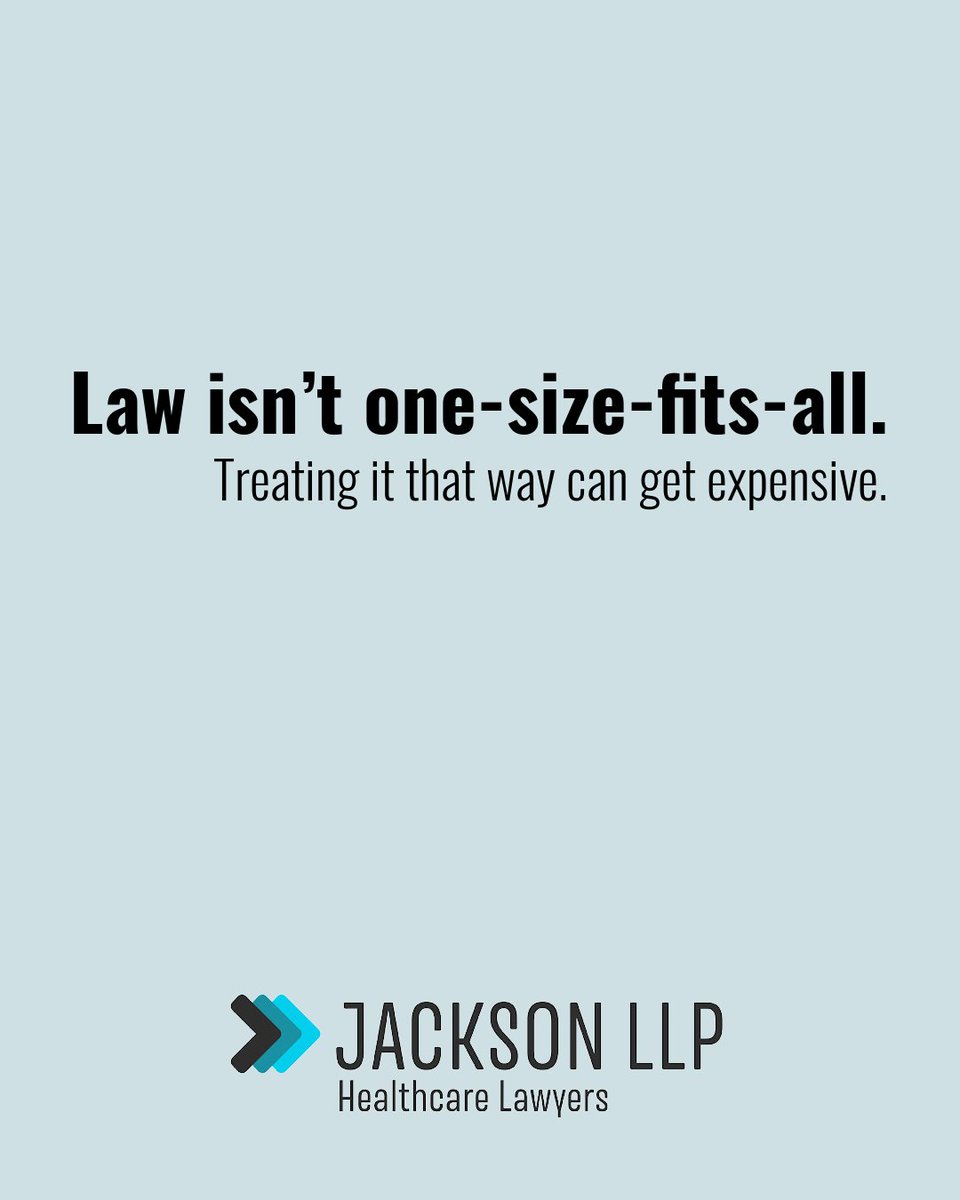 Jackson_LLP_Law's tweet photo. Not all law firms are built to support healthcare professionals with every legal aspect of running a practice.

Jackson LLP works with healthcare organizations that KNOW they need more than one-size-fits-all legal advice.

Book a free consultation with Jackson LLP: https://t.co/yJXrDM8vG2

#HealthLaw #Healthcare #HealthcarePractices #HealthcareLaw