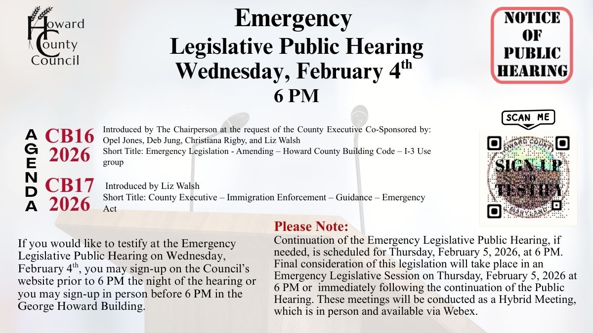 Howard County Council tweet media