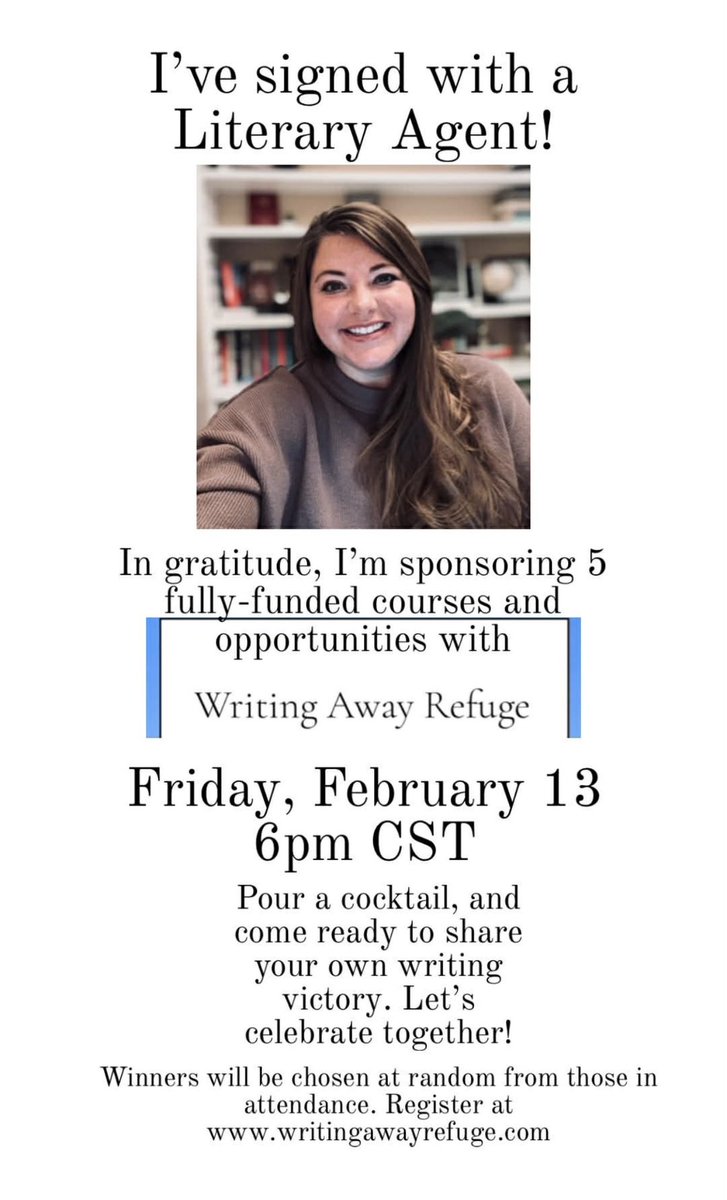 You can join us at Lauren’s FREE Zoom Party by requesting your Zoom link at: info@writingawayrefuge.com
#writingcommunity #writingawayrefuge #writer #amwriting #writerslife #amquerying
