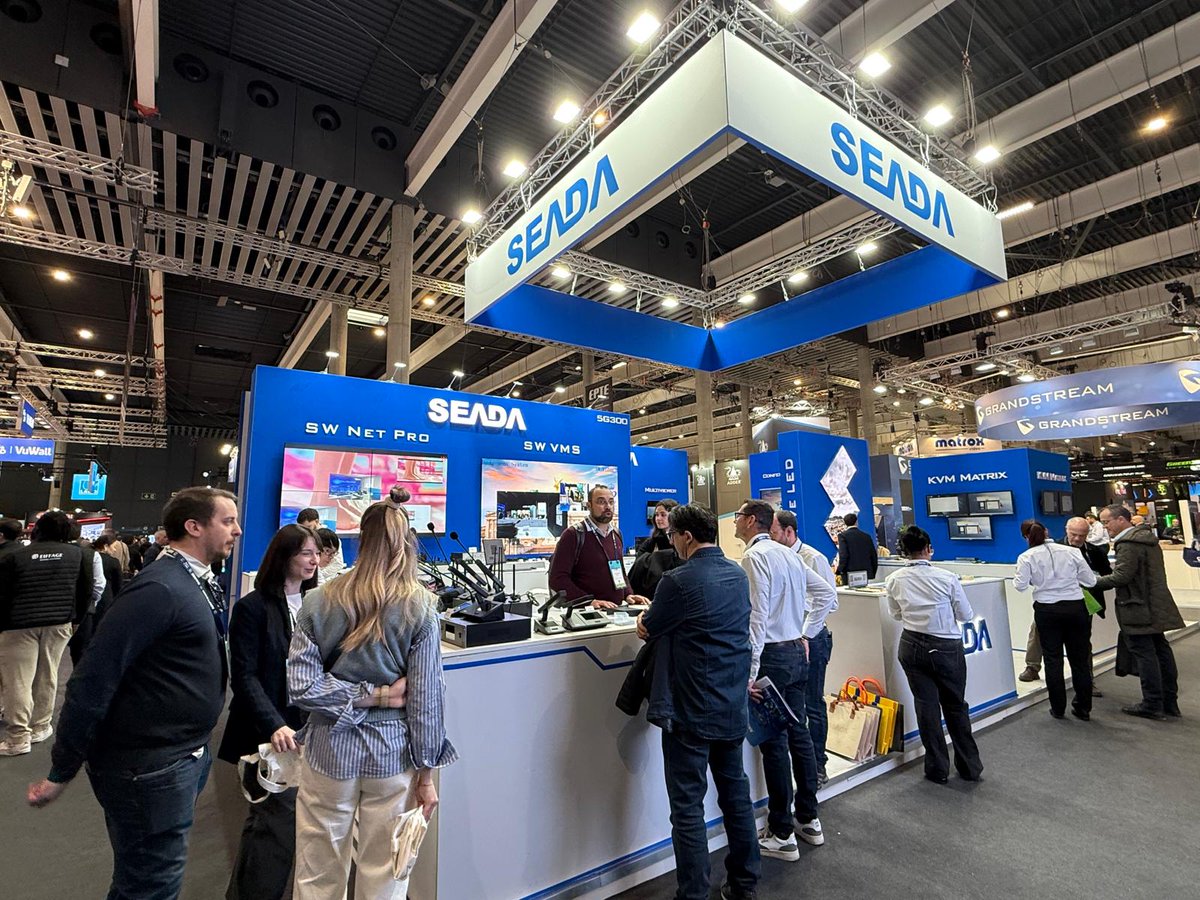 SeadaTechnology's tweet photo. 🌟 ISE Day 1 🌟

A fantastic first day—great to meet so many of you!
Looking forward to the next three days ahead.

📍 Hall 5, Stand 5G300

#ISE2026 #ProAV https://t.co/EqhKEzQxdJ