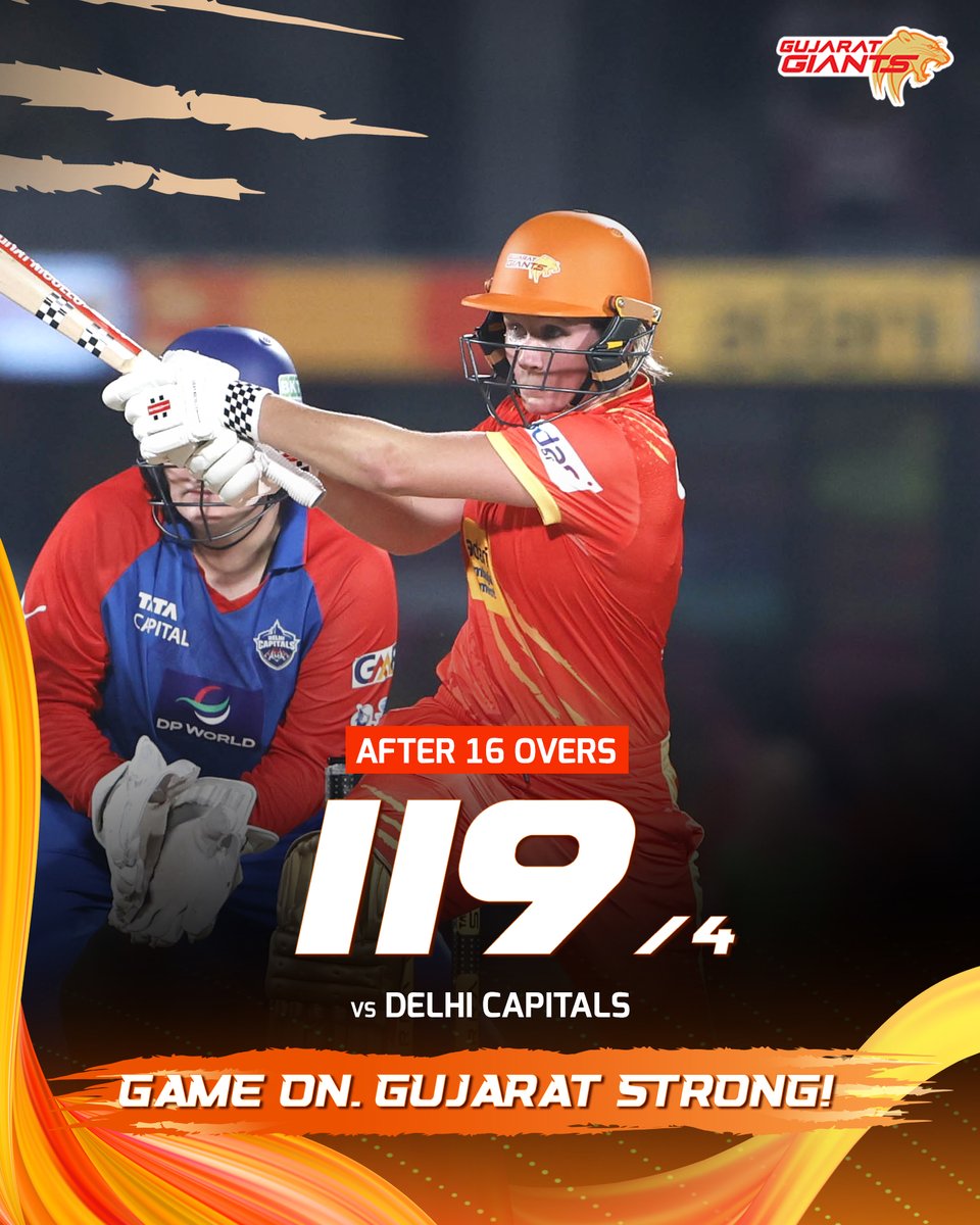 Giant_Cricket's tweet photo. Recovery done. 😮‍💨

Time to accelerate and power our way to a competitive total. 💪

#GujaratGiants #BringItOn #Adani #GameOnGujaratStrong #TATAWPL #GGWvDCW https://t.co/9jDPOCZevh