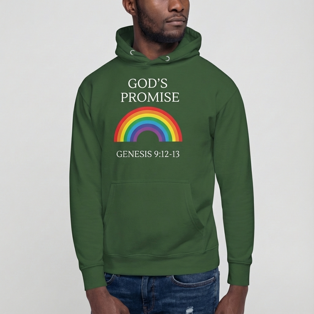 DarryleRBanks's tweet photo. Some days need a reminder stitched right onto your chest! This hoodie's colors? Pure VIBRANCY! It's amazing how a promise can transform your day. Genesis 9:12-13 is more than a verse—it's a message. 🌈 Check the link below!

#GodsPromiseApparel https://t.co/sdF3bS5RQZ