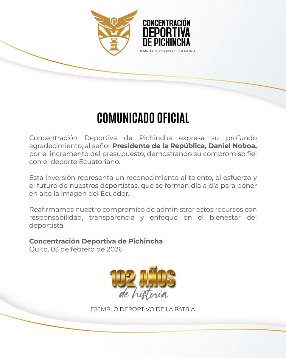 Concentración Deportiva de Pichincha tweet media