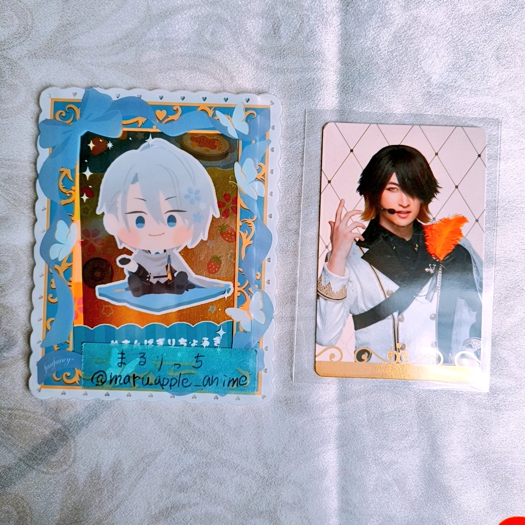 maruapple_anime's tweet photo. 【交換/譲渡】刀ミュ ミュージカル刀剣乱舞 シブツタ 十周年祝賀祭

譲) ふぉとカード：長曽祢
アクリルコースター：山姥切、長谷部、五月雨

求)ふぉとカ：定価+送料、博覧会 後家
コースター：加州、長義

郵送取引希望です。
よろしくお願いします😊 https://t.co/PpEuHUTB0U